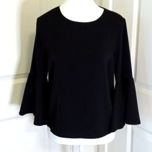 Topshop size 4 blouse with split bell sleeves, NWT